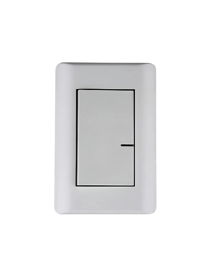 Llave teclon 1 punto Richi BIO armada blanco